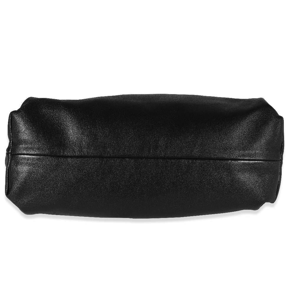 Black Leather Bottega Veneta Pouches