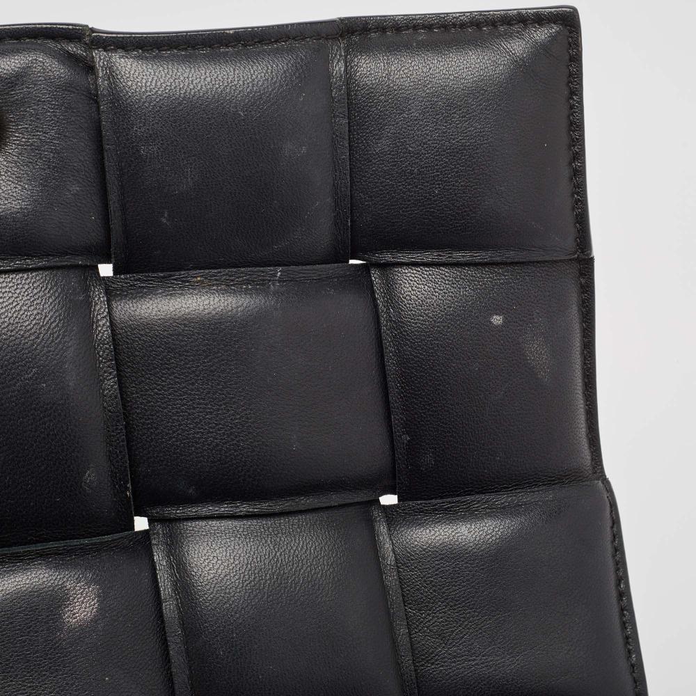 Black Leather Bottega Veneta Shoulder Bag