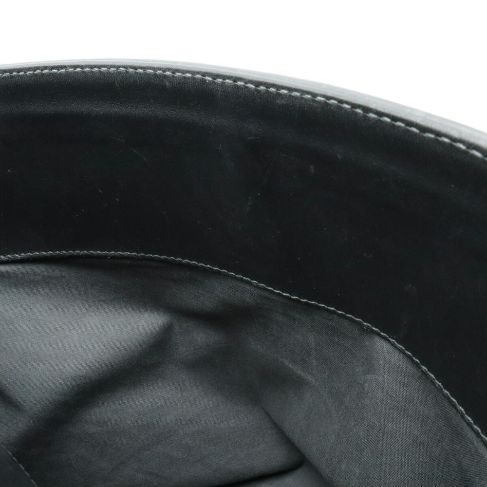 Black Leather Bottega Veneta Briefcase