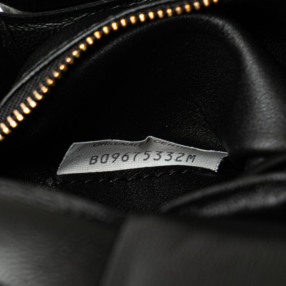 Black Leather Bottega Veneta Shoulder Bag