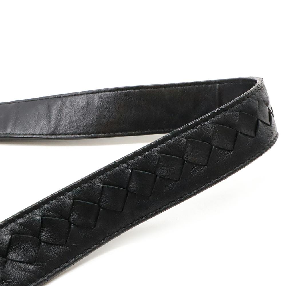 Black Leather Bottega Veneta Shoulder Bag