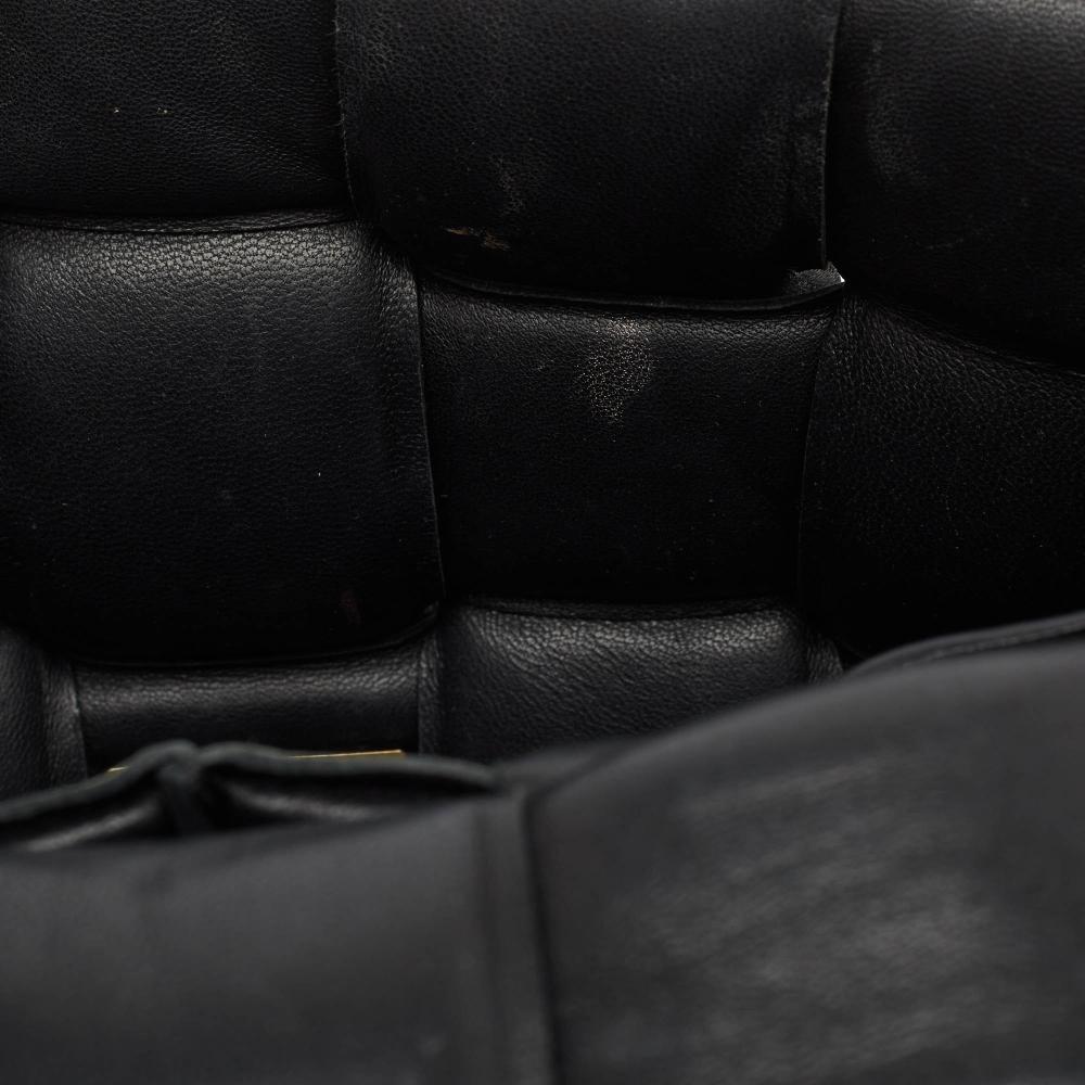 Black Leather Bottega Veneta Shoulder Bag