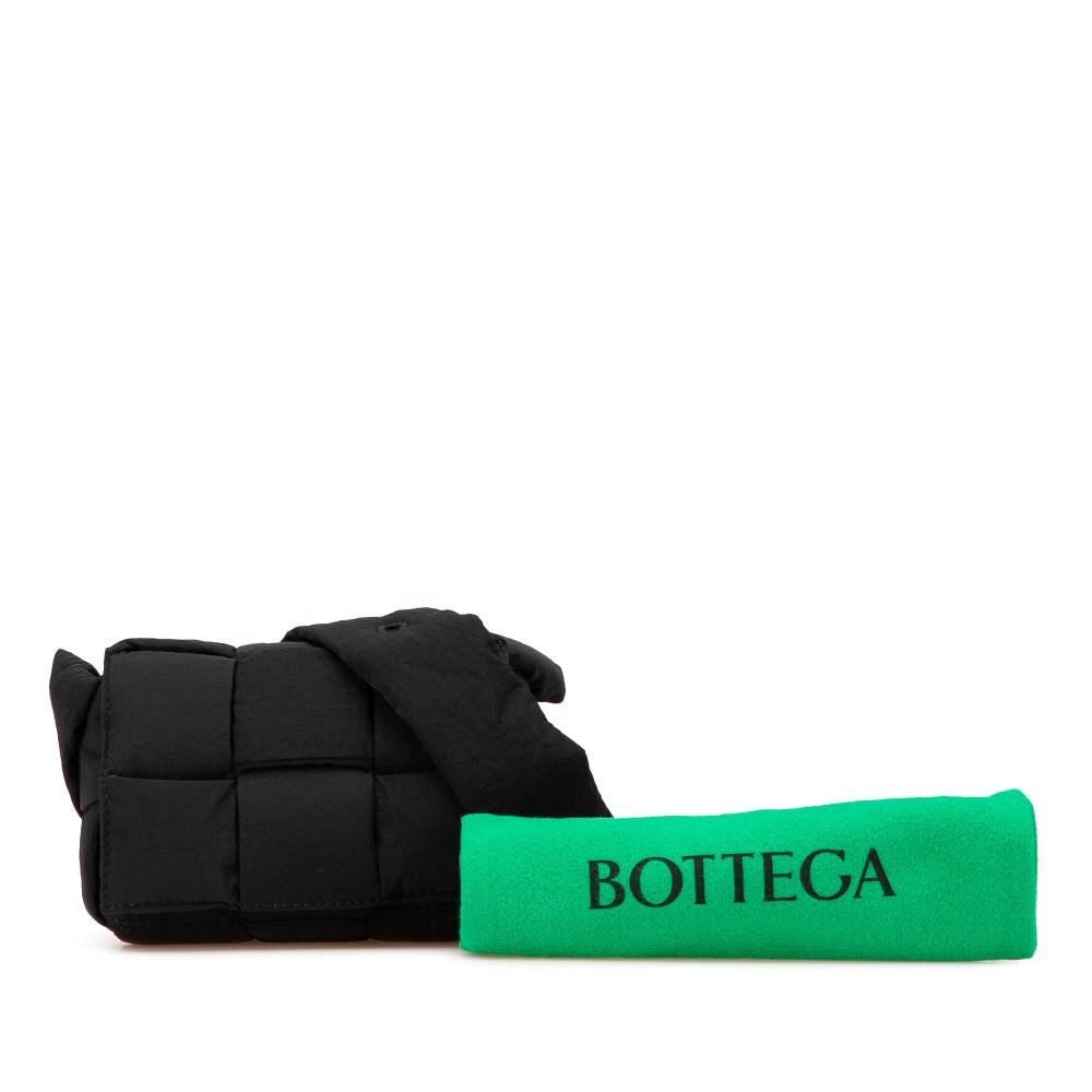 Black Nylon Bottega Veneta Cassette Bag