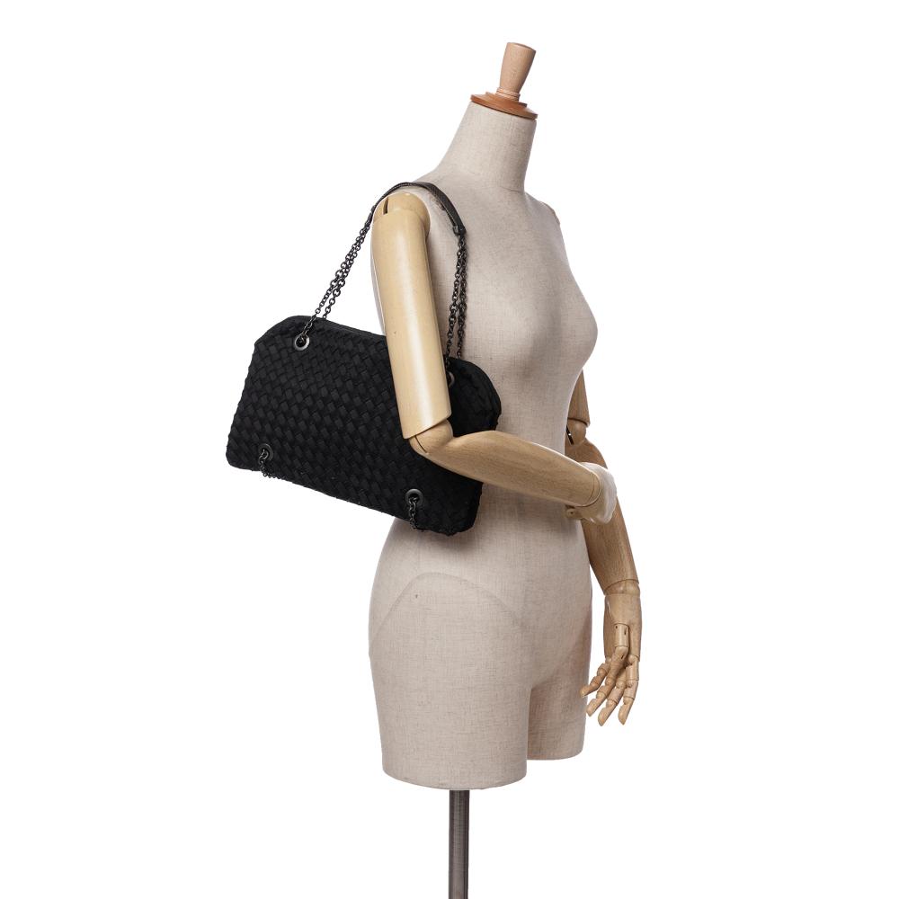 Black Nylon Bottega Veneta Shoulder Bag