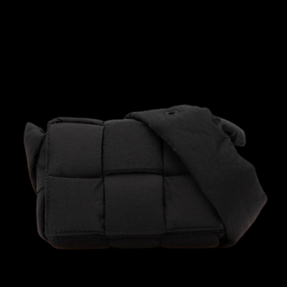 Black Nylon Bottega Veneta Cassette Bag