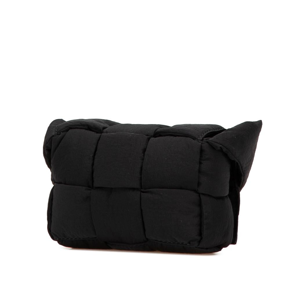 Black Nylon Bottega Veneta Cassette Bag