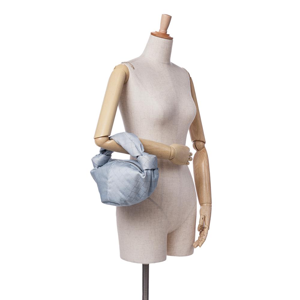 Blue Fabric Bottega Veneta Handbag
