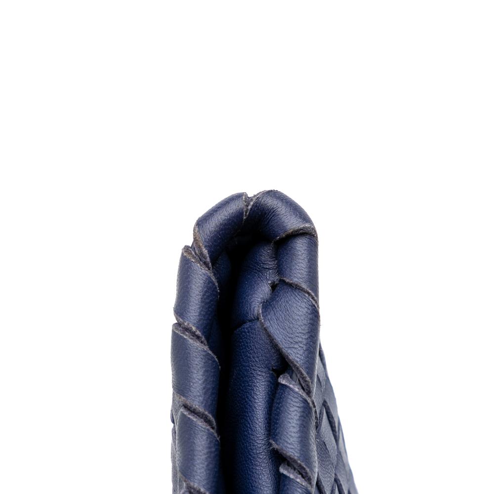 Blue Leather Bottega Veneta Clutch