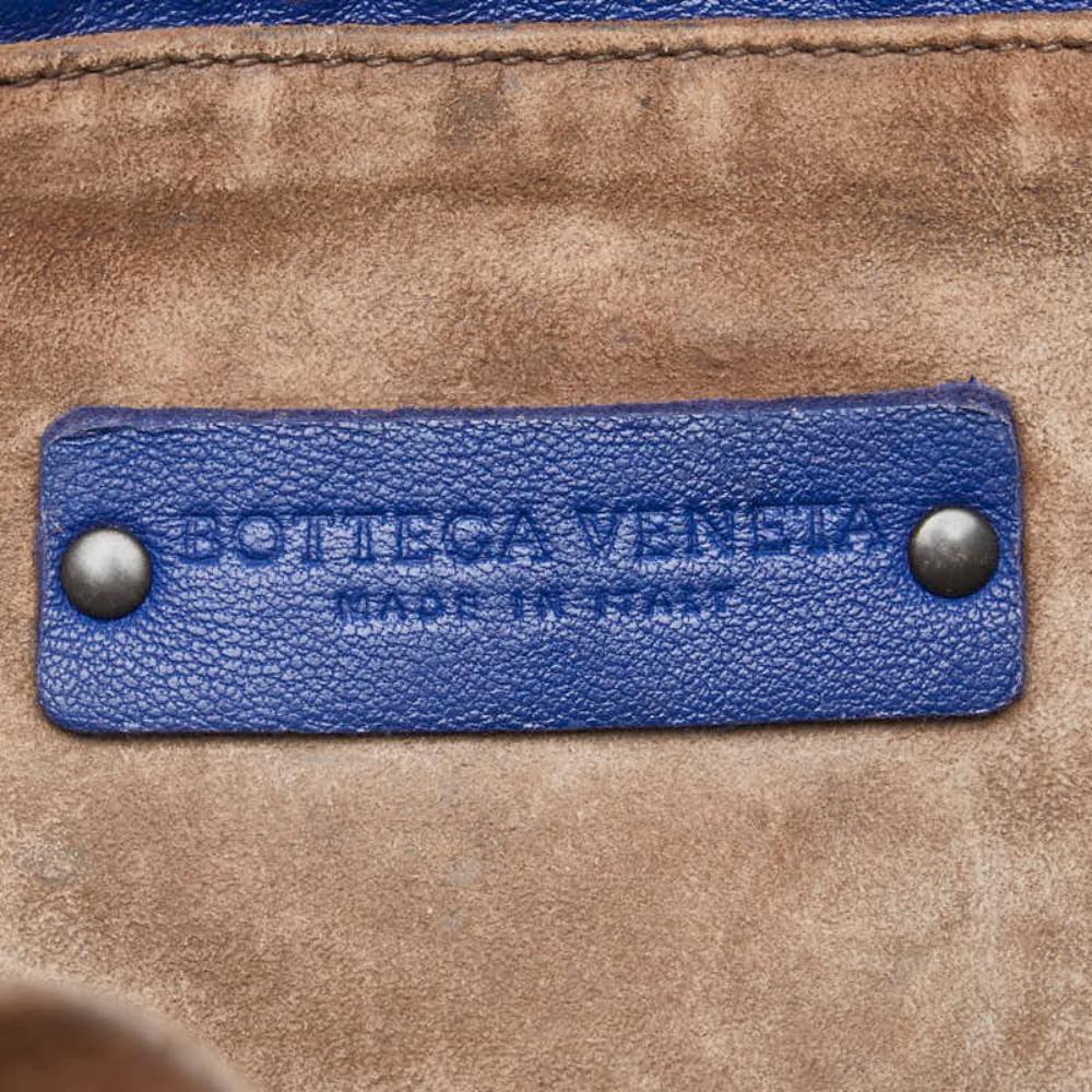Blue Leather Bottega Veneta Crossbody Bag
