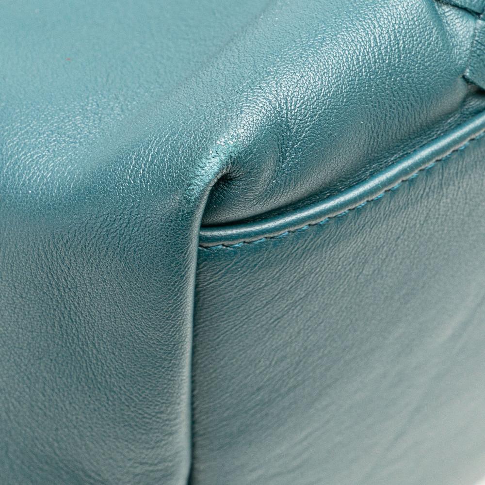 Blue Leather Bottega Veneta Tote