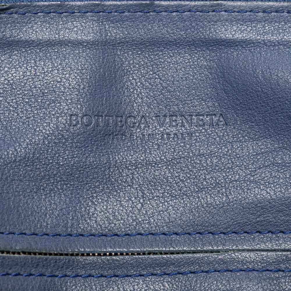 Blue Leather Bottega Veneta Crossbody Bag
