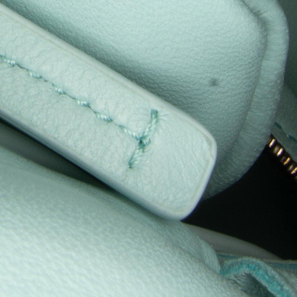 Blue Leather Bottega Veneta Cassette Bag