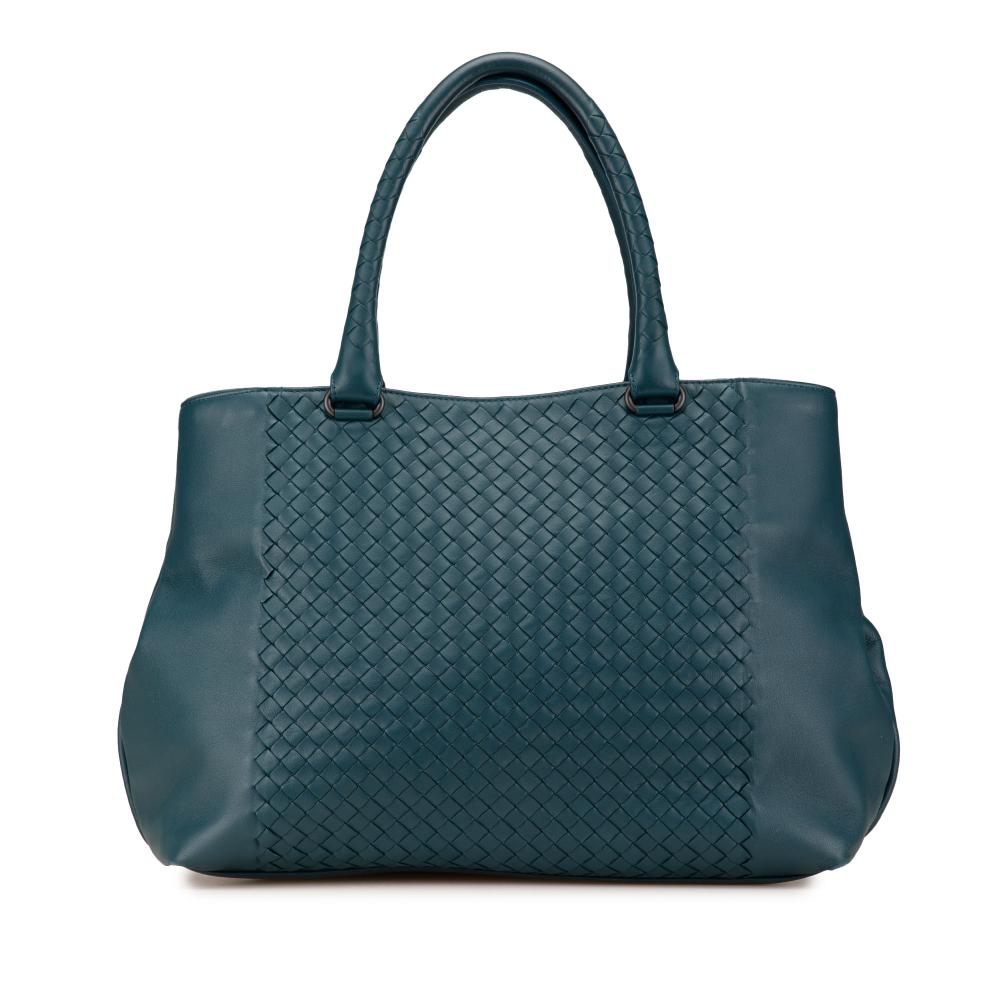 Blue Leather Bottega Veneta Tote