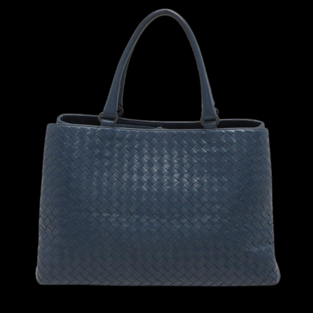 Blue Leather Bottega Veneta Tote