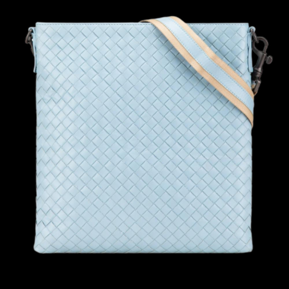 Blue Leather Bottega Veneta Crossbody Bag