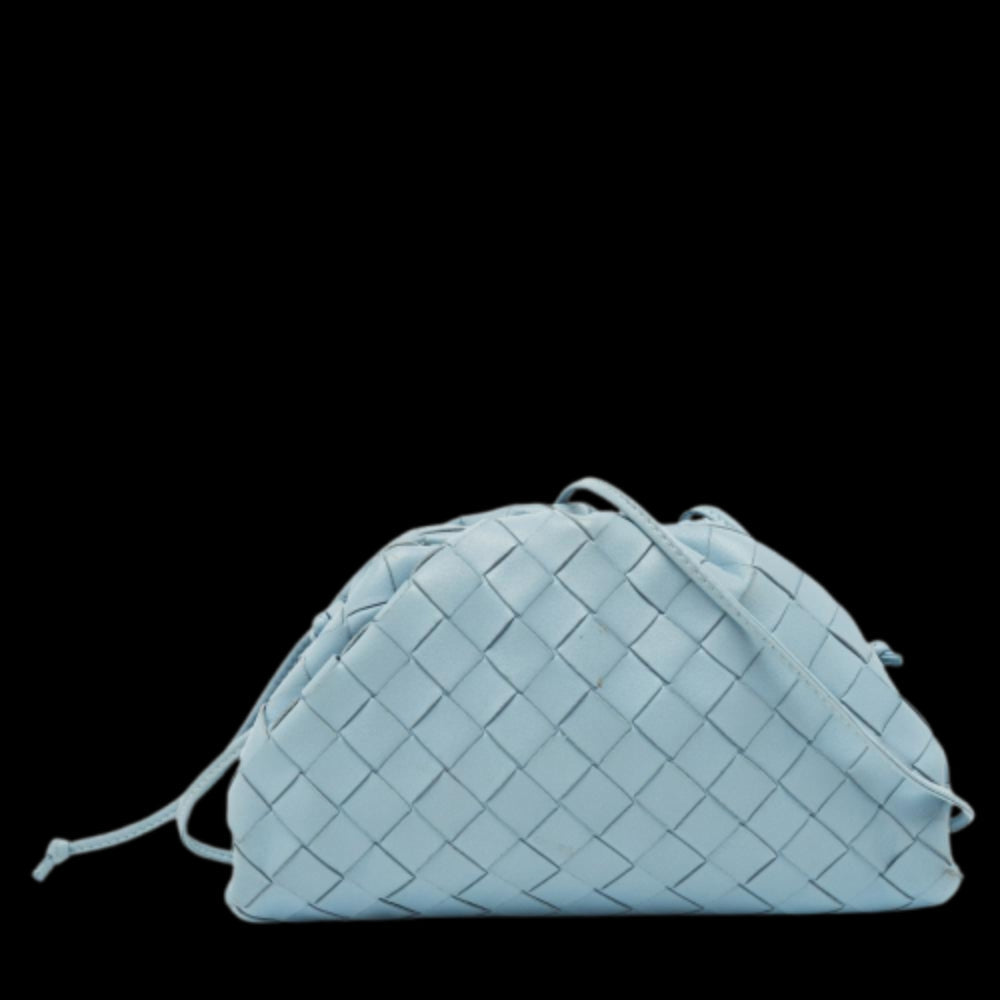 Blue Leather Bottega Veneta Pouches