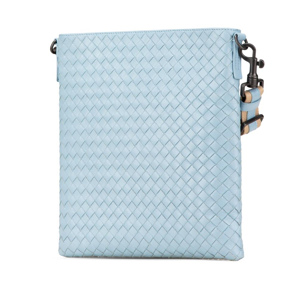 Blue Leather Bottega Veneta Crossbody Bag