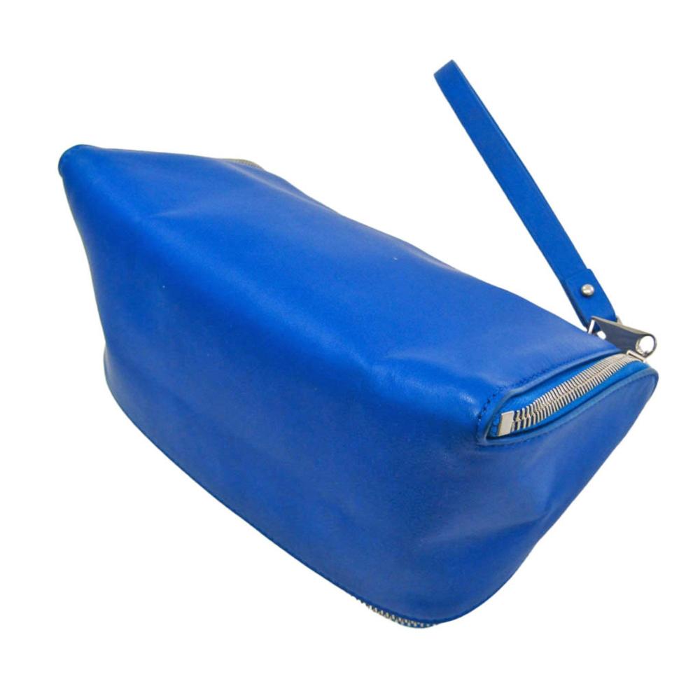 Blue Leather Bottega Veneta Clutch