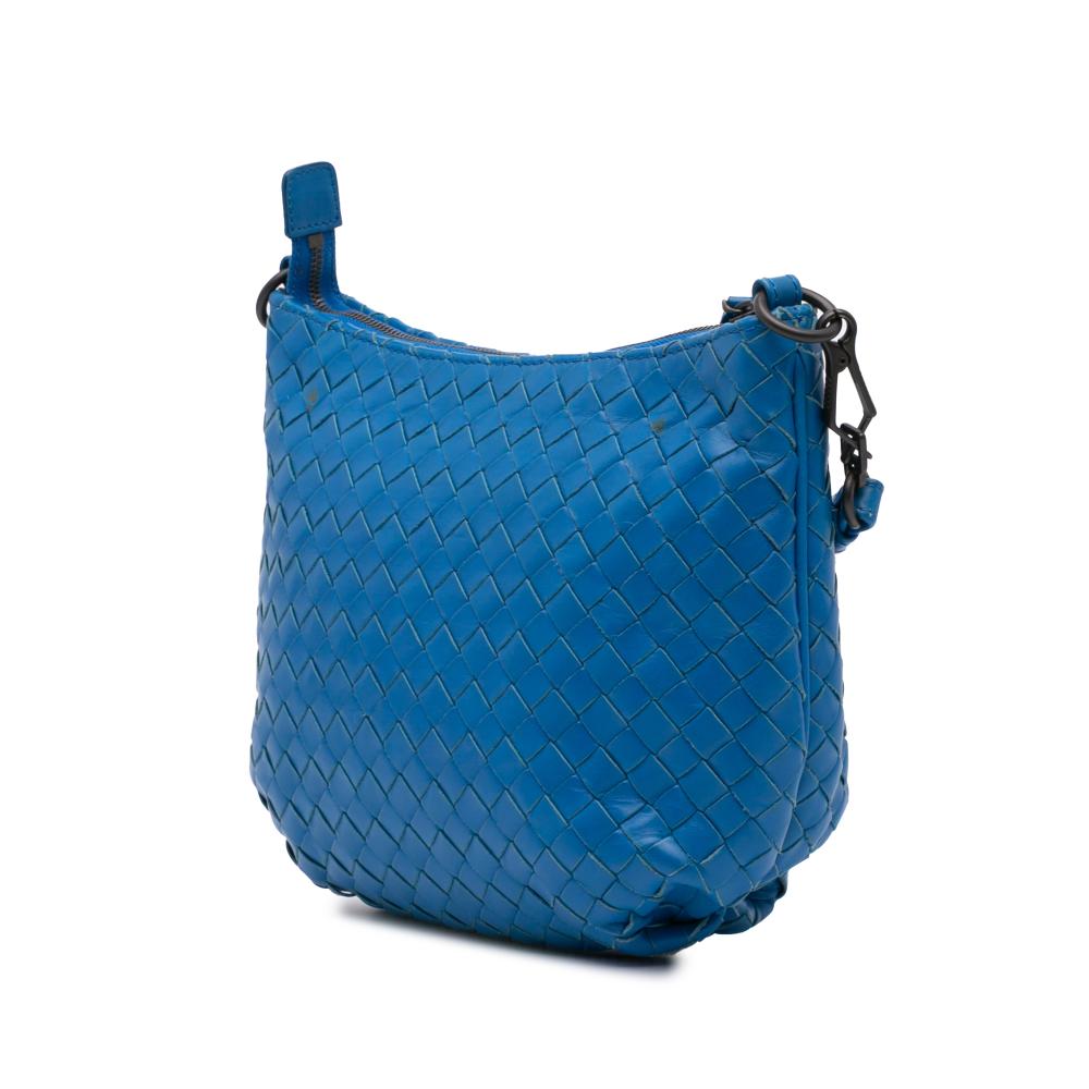 Blue Leather Bottega Veneta Shoulder Bag