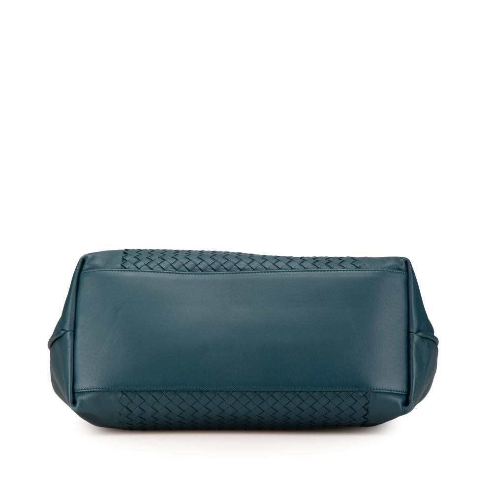 Blue Leather Bottega Veneta Tote