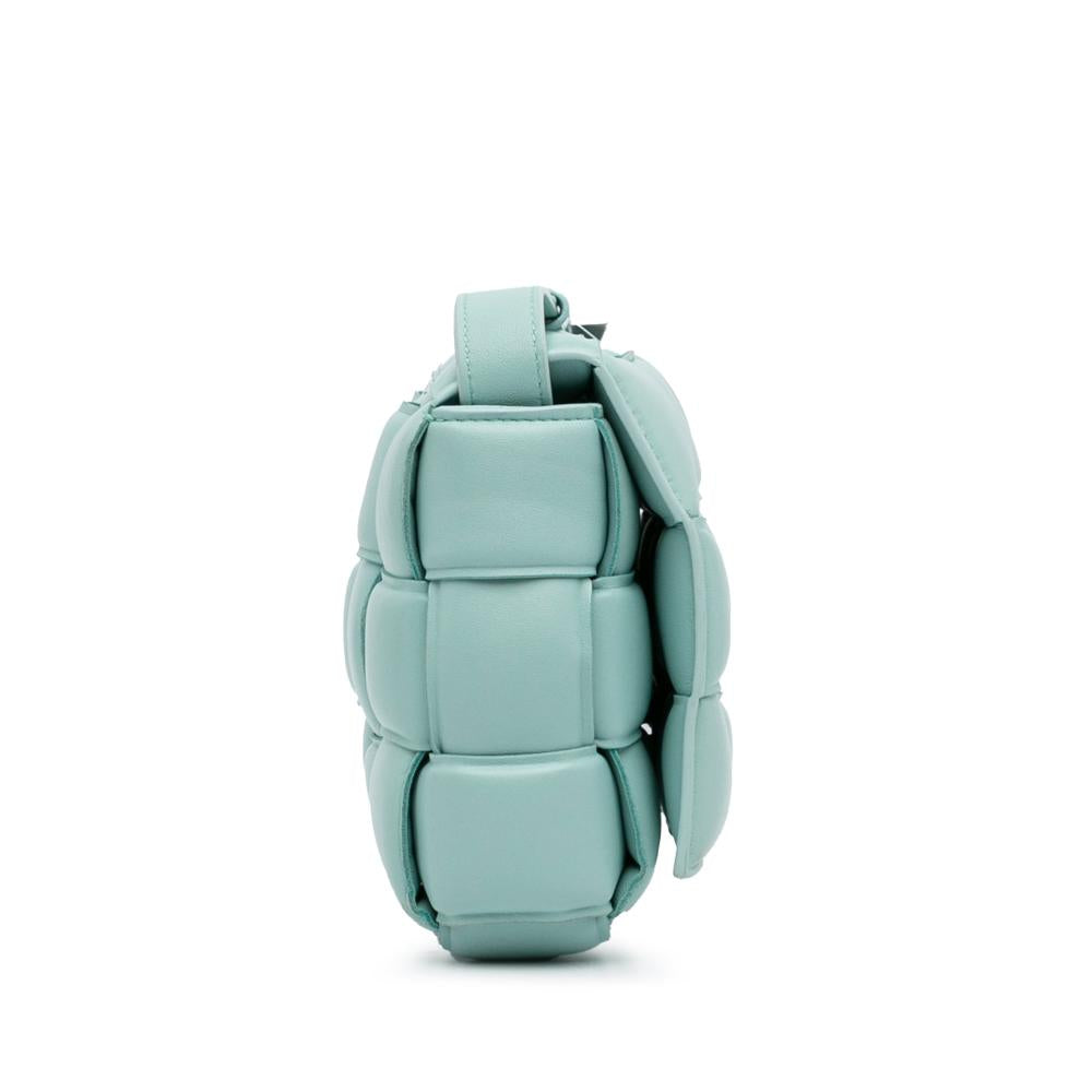 Blue Leather Bottega Veneta Cassette Bag