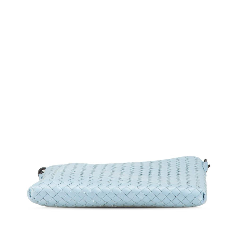 Blue Leather Bottega Veneta Crossbody Bag