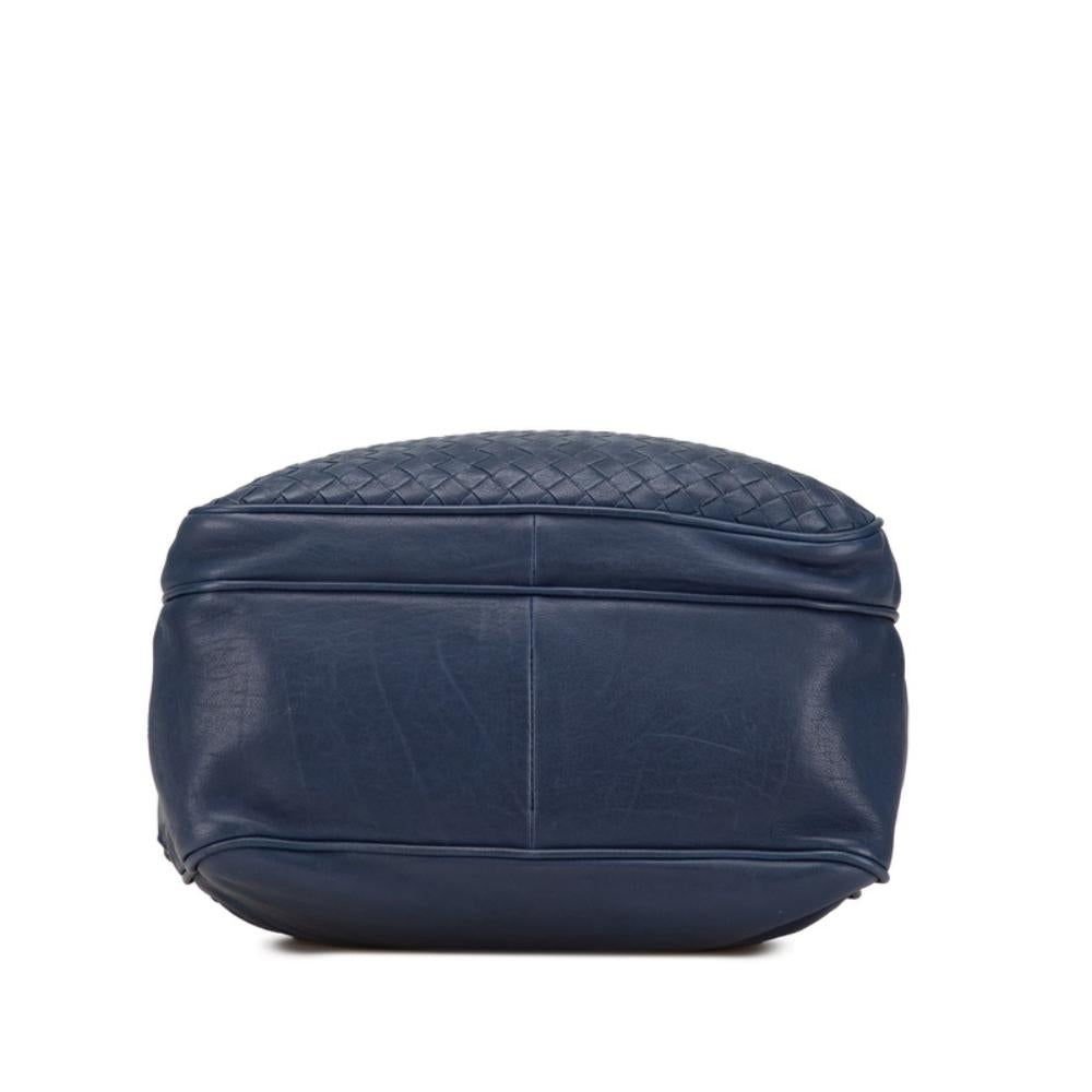 Blue Leather Bottega Veneta Crossbody Bag