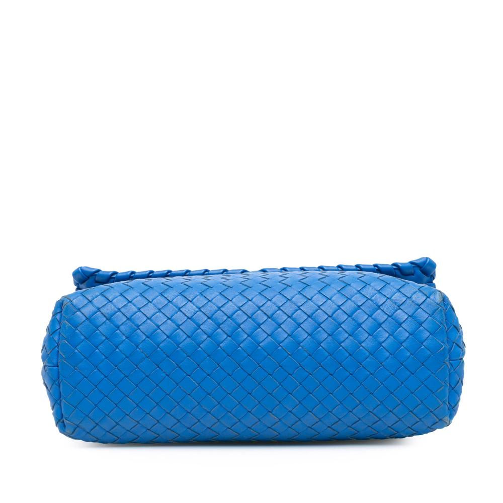 Blue Leather Bottega Veneta Shoulder Bag