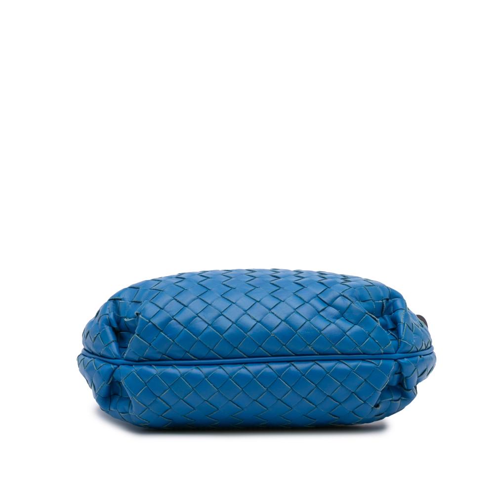 Blue Leather Bottega Veneta Shoulder Bag