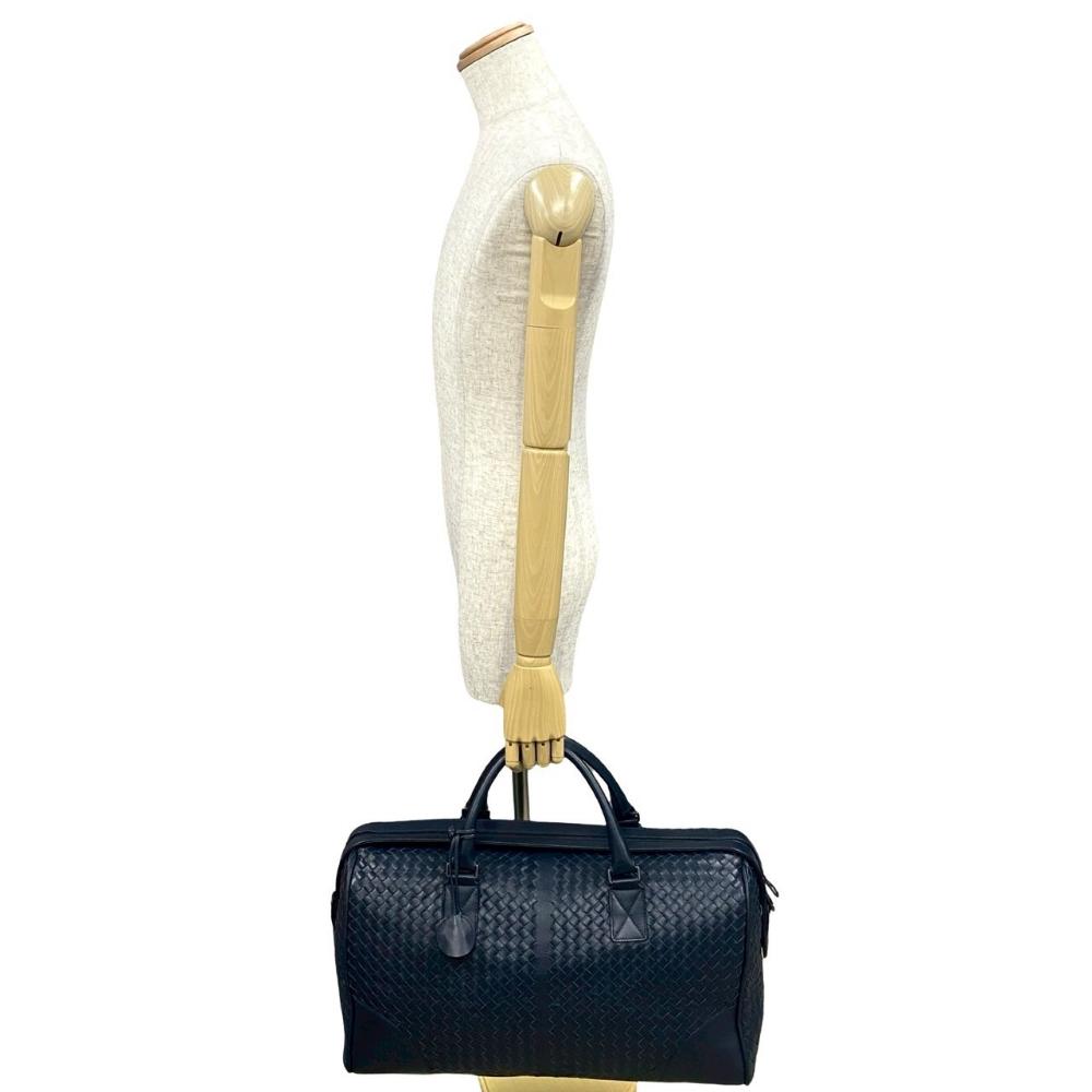Blue Leather Bottega Veneta Travel Bag