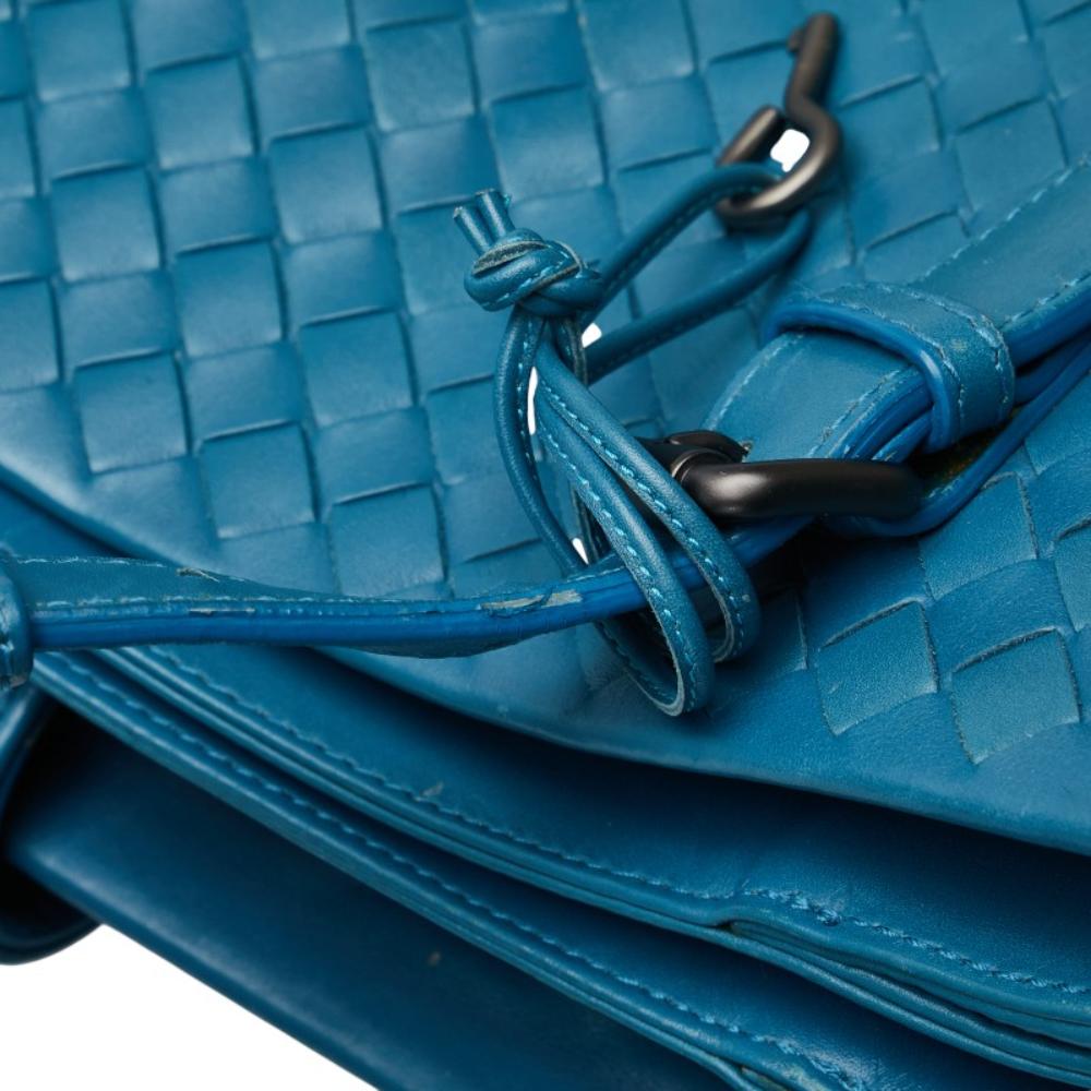 Blue Leather Bottega Veneta Tote