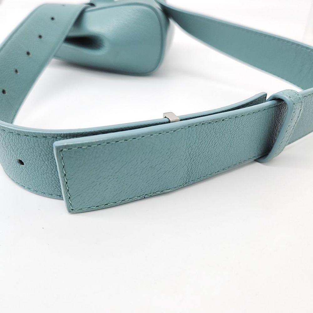 Blue Leather Bottega Veneta Belt Bag