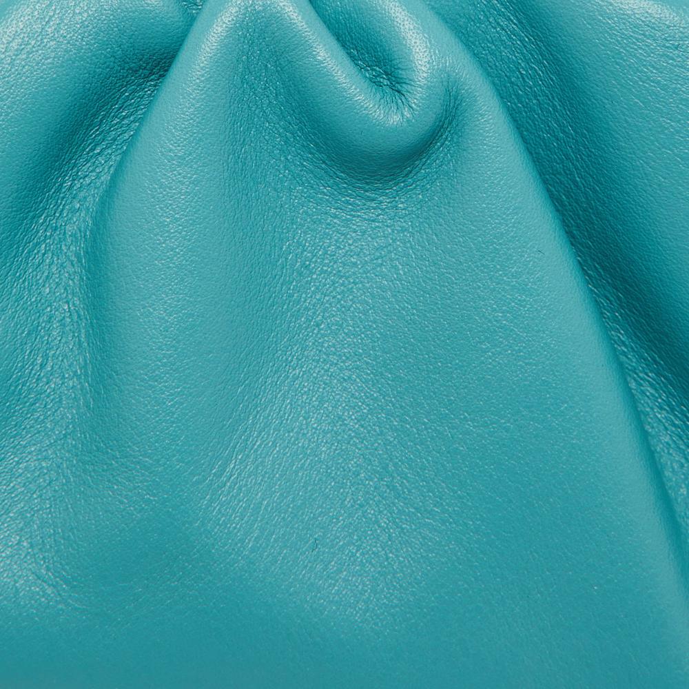 Blue Leather Bottega Veneta Clutch