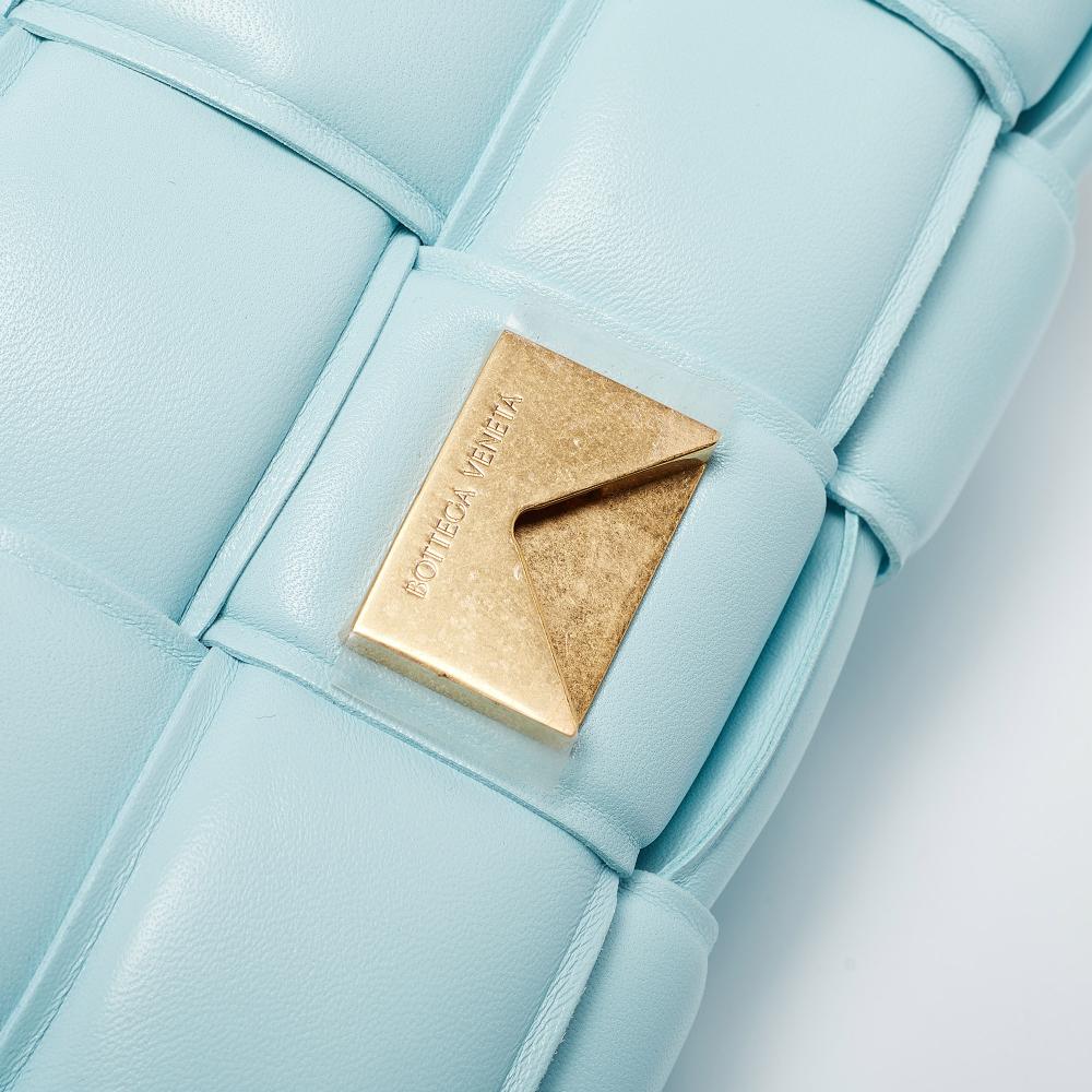 Blue Leather Bottega Veneta Shoulder Bag