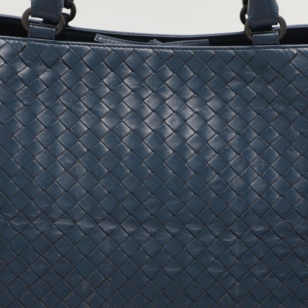 Blue Leather Bottega Veneta Tote