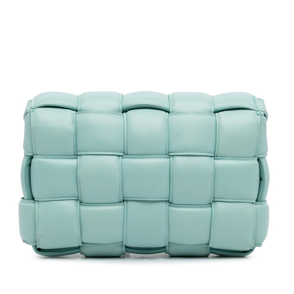 Blue Leather Bottega Veneta Cassette Bag