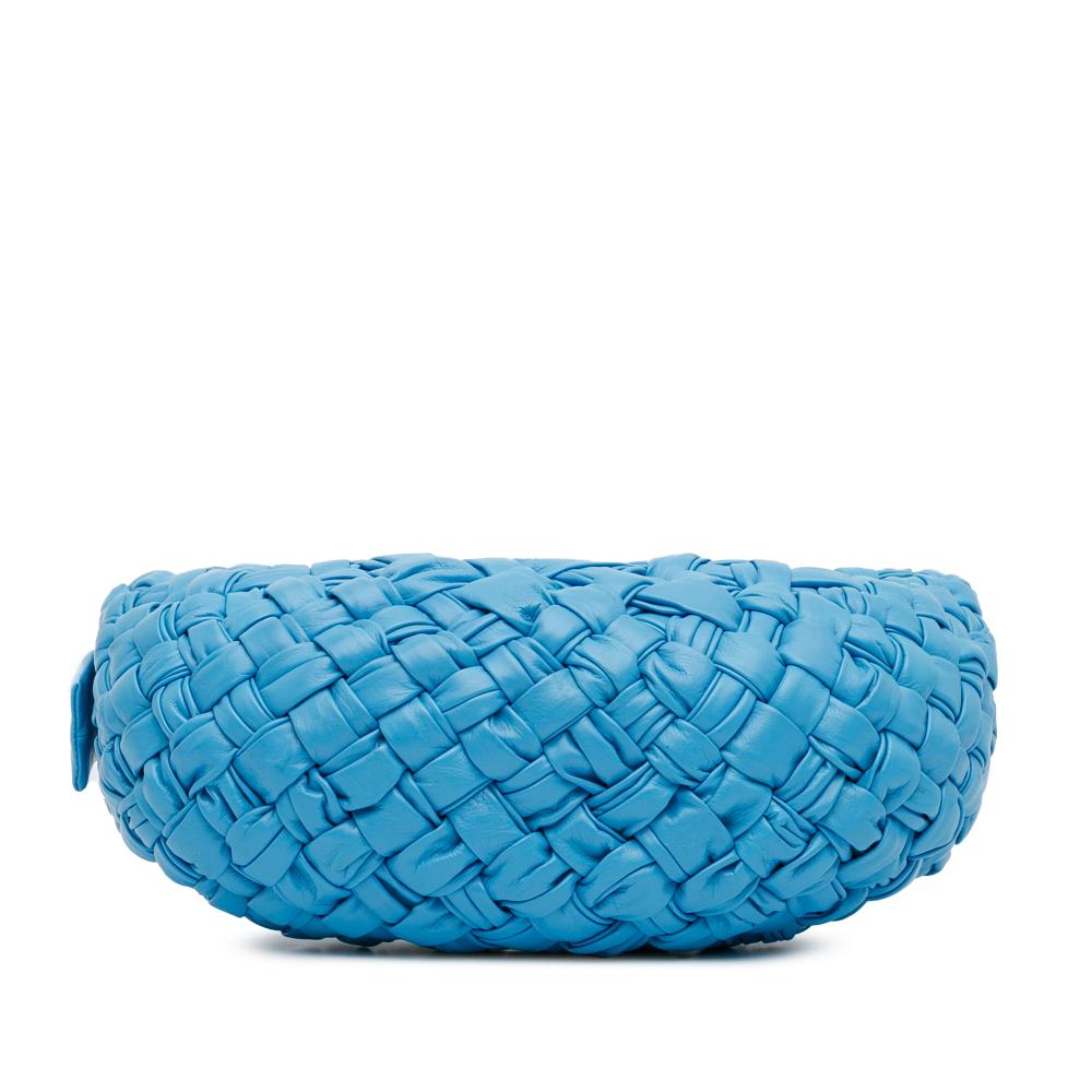 Blue Leather Bottega Veneta Shoulder Bag