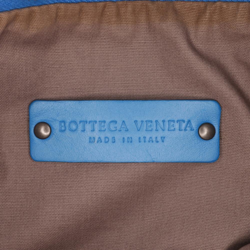 Blue Leather Bottega Veneta Shoulder Bag