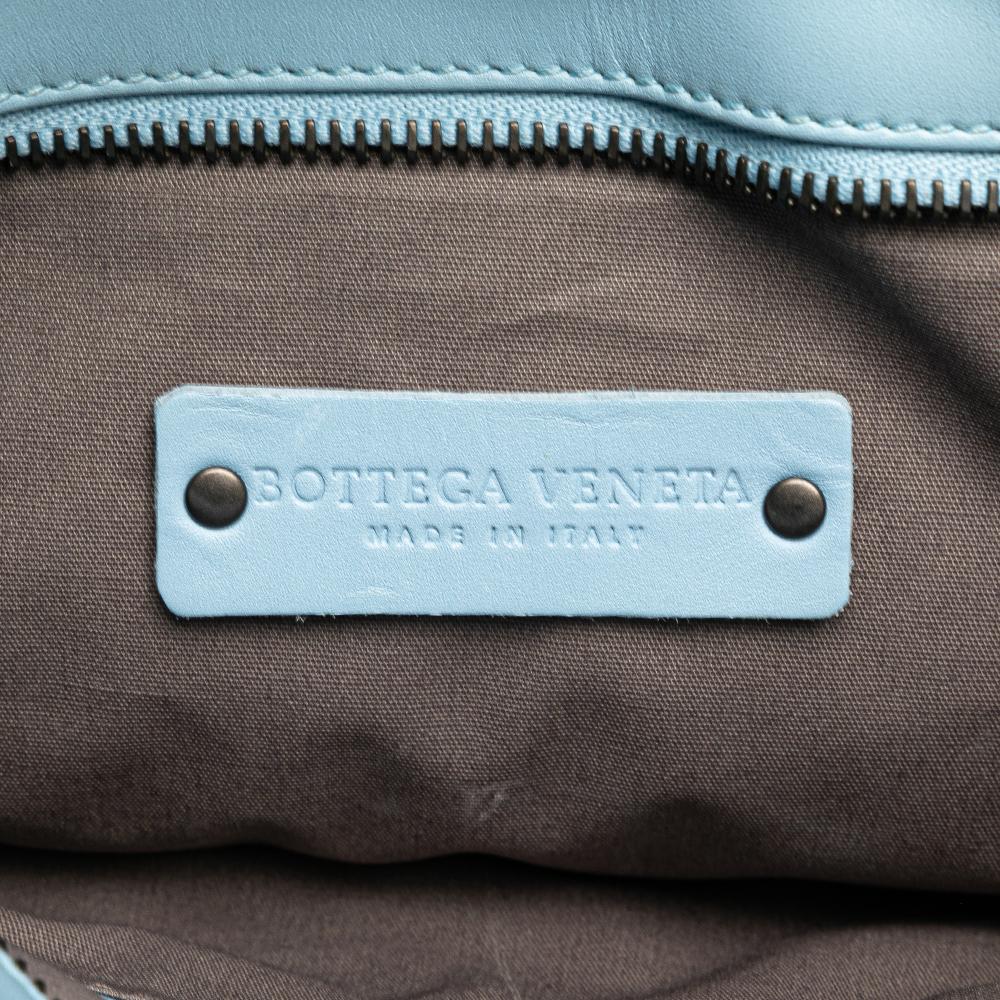 Blue Leather Bottega Veneta Crossbody Bag