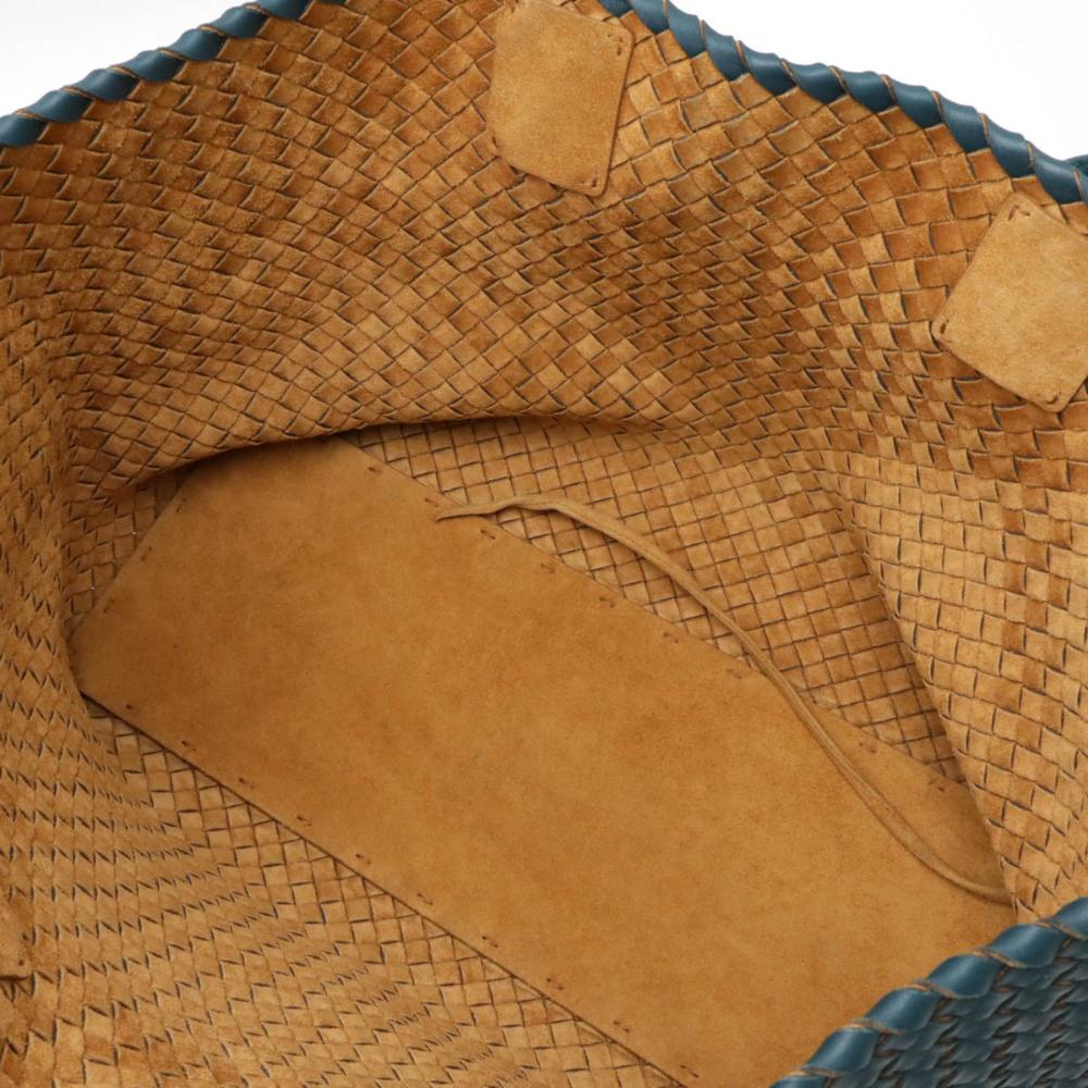 Blue Leather Bottega Veneta Cabat