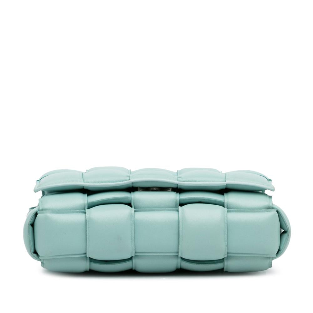 Blue Leather Bottega Veneta Cassette Bag