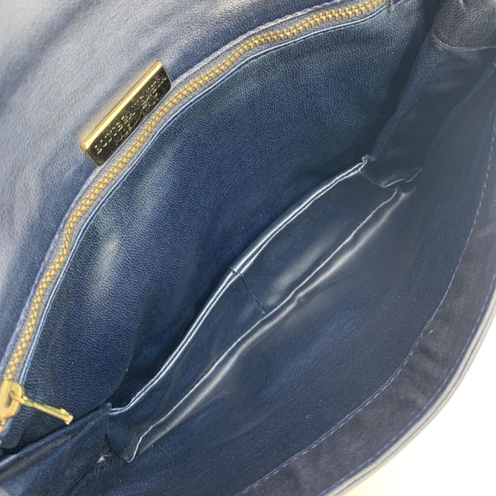 Blue Leather Bottega Veneta Clutch