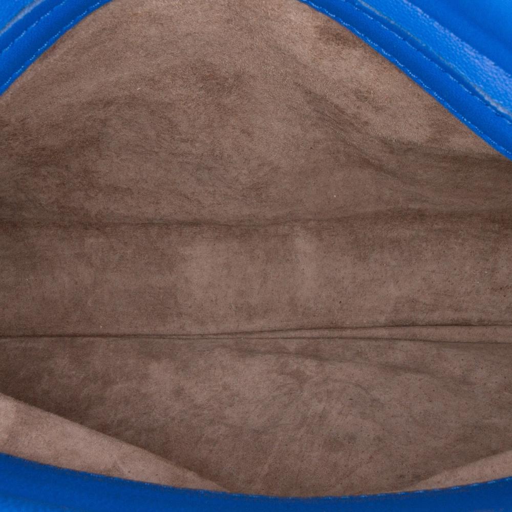 Blue Leather Bottega Veneta Shoulder Bag