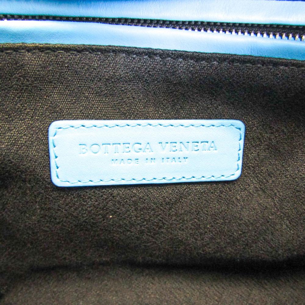 Blue Leather Bottega Veneta Clutch