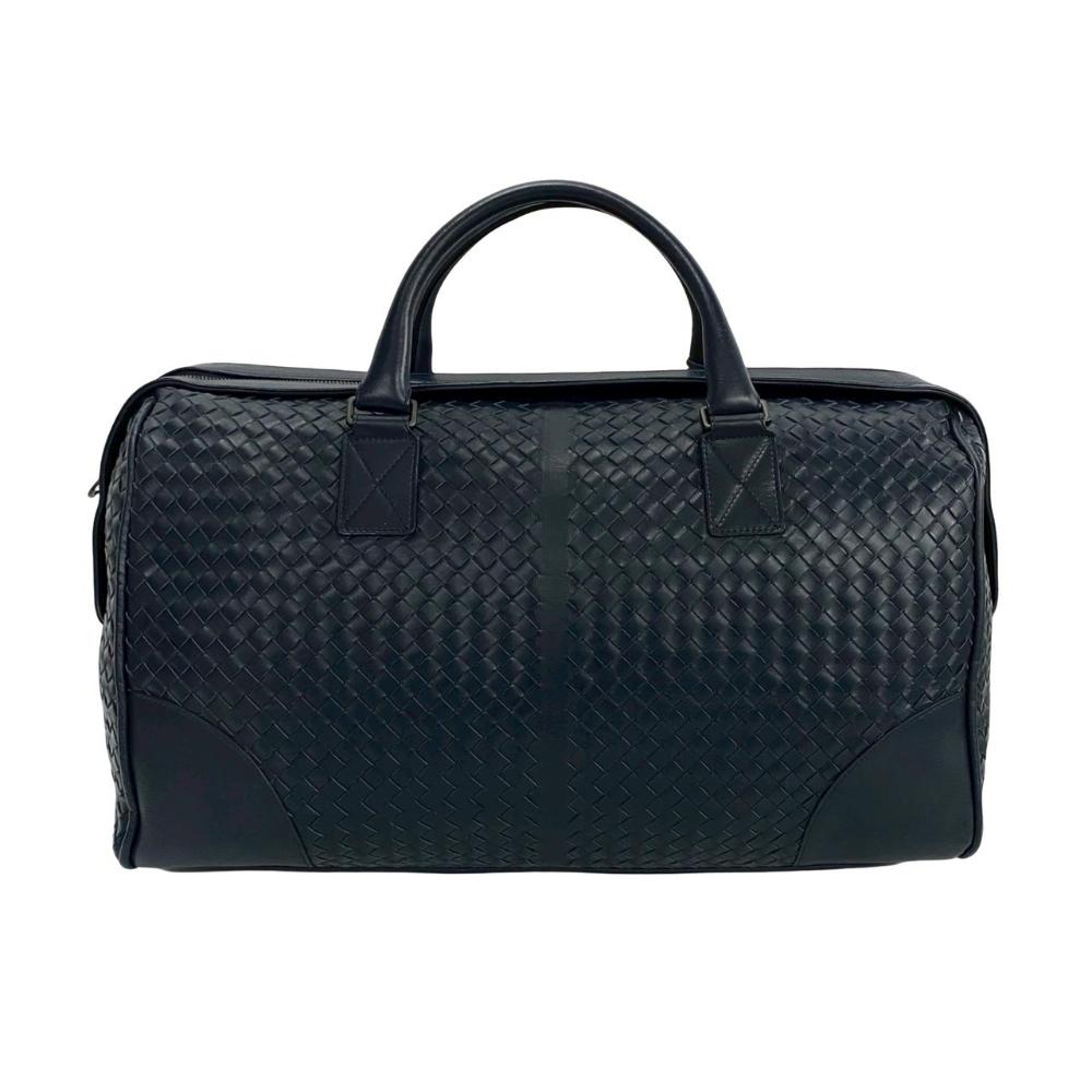 Blue Leather Bottega Veneta Travel Bag