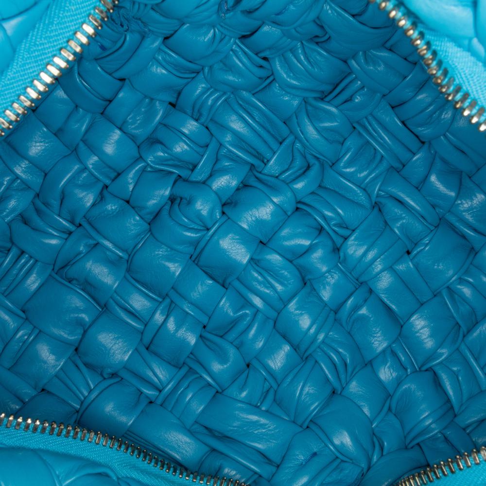 Blue Leather Bottega Veneta Shoulder Bag