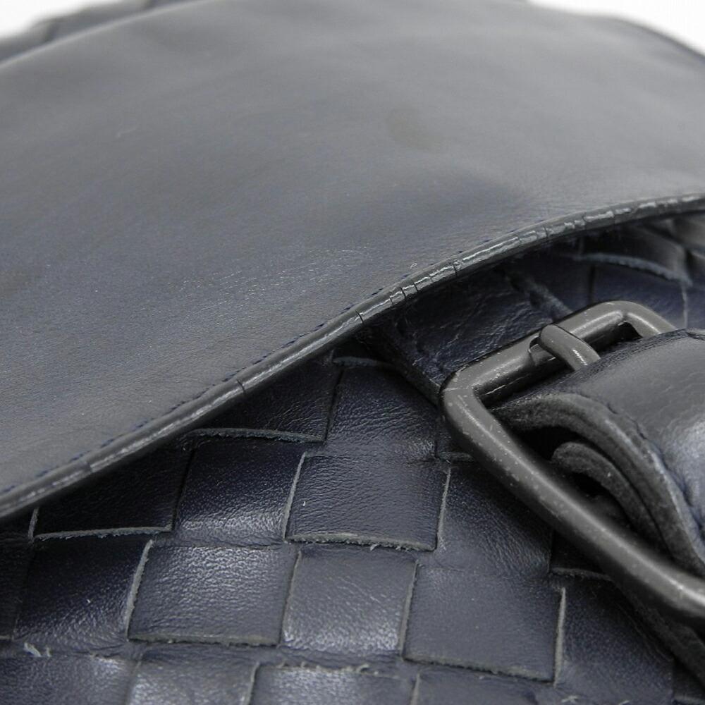 Blue Leather Bottega Veneta Crossbody Bag
