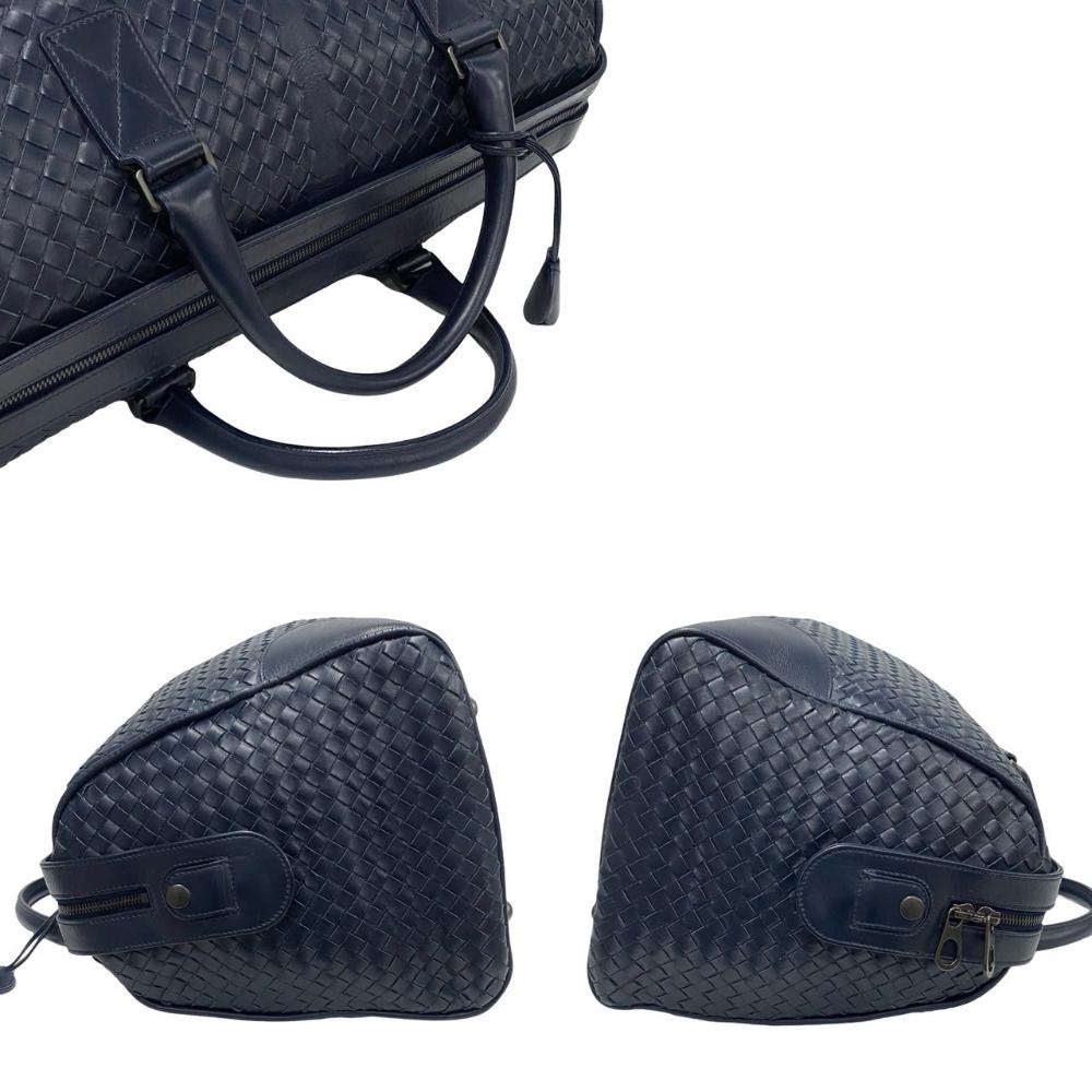 Blue Leather Bottega Veneta Travel Bag