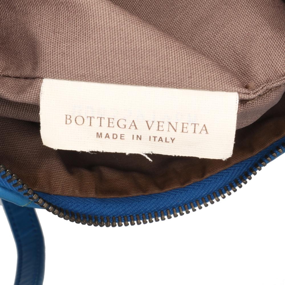 Blue Leather Bottega Veneta Shoulder Bag