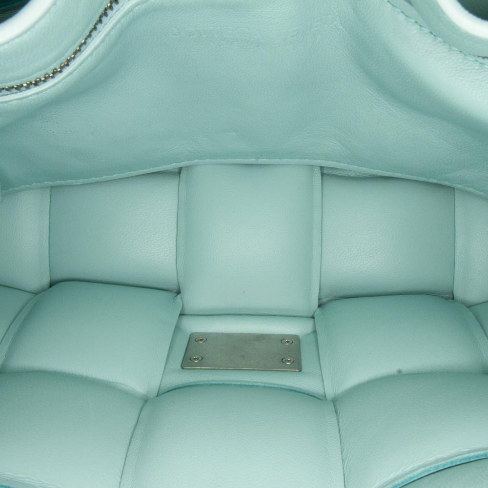 Blue Leather Bottega Veneta Cassette Bag